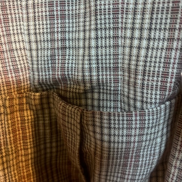 BANANA REPUBLIC Brown Tan Blazer Classic Plaid Suit Jacket- perfect staple - Picture 7 of 11